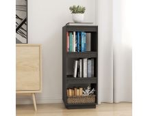 vidaXL Book Cabinet/Room Divider Grey 40x35x103 cm Solid Pinewood