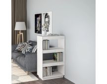 vidaXL Book Cabinet/Room Divider White 60x35x103 cm Solid Wood Pine