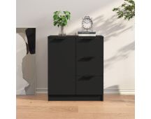 vidaXL Sideboard Black 60x30x70 cm Engineered Wood