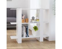 vidaXL Book Cabinet/Room Divider White 100x30x87 cm