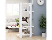 vidaXL Book Cabinet/Room Divider White 80x30x160 cm Engineered Wood