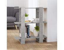 vidaXL Book Cabinet/Room Divider Concrete Grey 80x30x87 cm