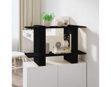 vidaXL Book Cabinet/Room Divider Black 80x30x51 cm