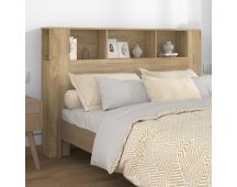 vidaXL Headboard Cabinet Sonoma Oak 160x18.5x104.5 cm