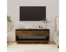 vidaXL TV Cabinet Smoked Oak 102x41x44 cm Engineered Wood