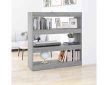 vidaXL Book Cabinet/Room Divider Grey Sonoma 100x30x103 cm