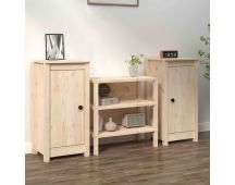 vidaXL Sideboards 2 pcs 40x35x80 cm Solid Wood Pine