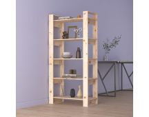 vidaXL Book Cabinet/Room Divider 80x35x160 cm Solid Wood