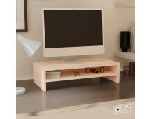 vidaXL Monitor Stand 50x24x13 cm Solid Wood Pine