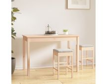 vidaXL Dining Table 110x55x75 cm Solid Wood Pine