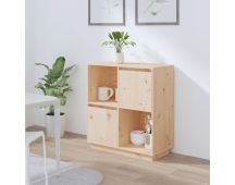 vidaXL Sideboard 74x35x80cm Solid Wood Pine