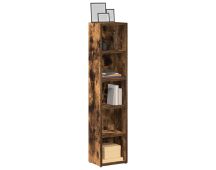 vidaXL CD Cabinets 2 pcs Smoked Oak 21x16x93.5 cm Engineered Wood