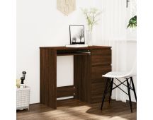 vidaXL Desk Brown Oak 90x45x76 cm Engineered Wood