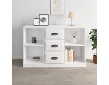 vidaXL Sideboard White 104.5x35.5x67.5 cm Engineered Wood