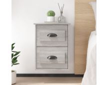 vidaXL Wall-mounted Bedside Cabinets 2 pcs Grey Sonoma 41.5x36x53cm