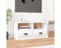 vidaXL TV Cabinet High Gloss White 93x35.5x45 cm Engineered Wood