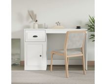 vidaXL Desk with Drawer White 115x50x75 cm Engineered Wood