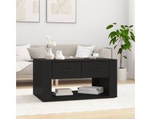 vidaXL Coffee Table Black 80x50x40 cm Engineered Wood