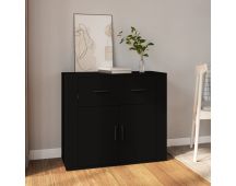 vidaXL Sideboard Black 80x33x70 cm Engineered Wood