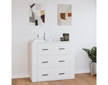 vidaXL Sideboard White 80x33x70 cm Engineered Wood