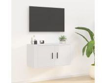 vidaXL Wall Mounted TV Cabinet High Gloss White 80x34.5x40 cm