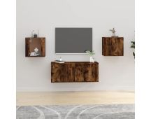 vidaXL Wall Mounted TV Cabinets 2 pcs Smoked Oak 40x34.5x40 cm