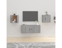 vidaXL Wall Mounted TV Cabinets 2 pcs Grey Sonoma 40x34.5x40 cm