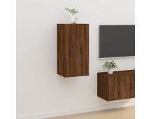 vidaXL Wall Mounted TV Cabinet Brown Oak 40x34.5x80 cm