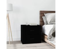 vidaXL Bedside Cabinet Black 50x39x47 cm