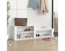 vidaXL Shoe Cabinet White 150x35x45 cm Engineered Wood