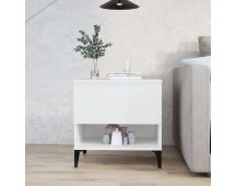 vidaXL Side Table White 50x46x50 cm Engineered Wood