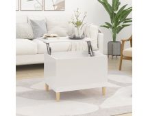 vidaXL Coffee Table High Gloss White 60x44.5x45 cm Engineered Wood