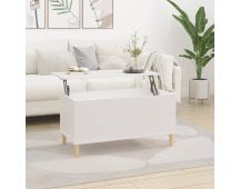 vidaXL Coffee Table White 90x44.5x45 cm Engineered Wood