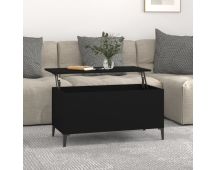 vidaXL Coffee Table Black 90x44.5x45 cm Engineered Wood