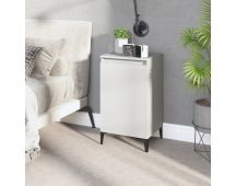 vidaXL Bedside Cabinet White 40x35x70 cm Engineered Wood