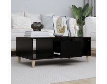 vidaXL Coffee Table Black 90x50x36.5 cm Engineered Wood