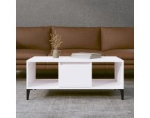 vidaXL Coffee Table White 90x50x36.5 cm Engineered Wood