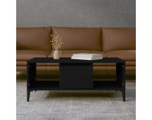 vidaXL Coffee Table Black 90x50x36.5 cm Engineered Wood