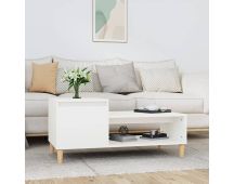 vidaXL Coffee Table White 100x50x45 cm Engineered Wood