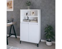 vidaXL Highboard White 60x36x110 cm Engineered Wood