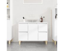 vidaXL Sink Cabinet White 80x33x60 cm Engineered Wood