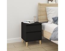 vidaXL Bedside Cabinet Black 40x35x50 cm