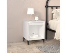 vidaXL Bedside Cabinet White 40x35x50 cm