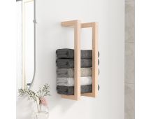 vidaXL Towel Rack 23x18x60 cm Solid Wood Pine