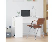 vidaXL Desk White 100x55x75 cm Engineered Wood