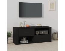 vidaXL TV Cabinet Black 100x35x40 cm Engineered Wood