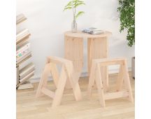 vidaXL Stools 2 pcs 40x40x45 cm Solid Wood Pine