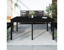 vidaXL Garden Table Black 159.5x82.5x76 cm Solid Wood Pine