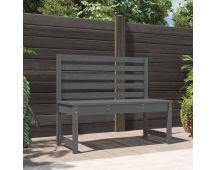 vidaXL Garden Bench Grey 109 cm Solid Wood Pine