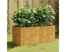 vidaXL Planter 80x40x40 cm Corten Steel